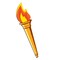 Party Central Club Pack of 24 Gold Medieval Torch Cutout Party Decorations 24"